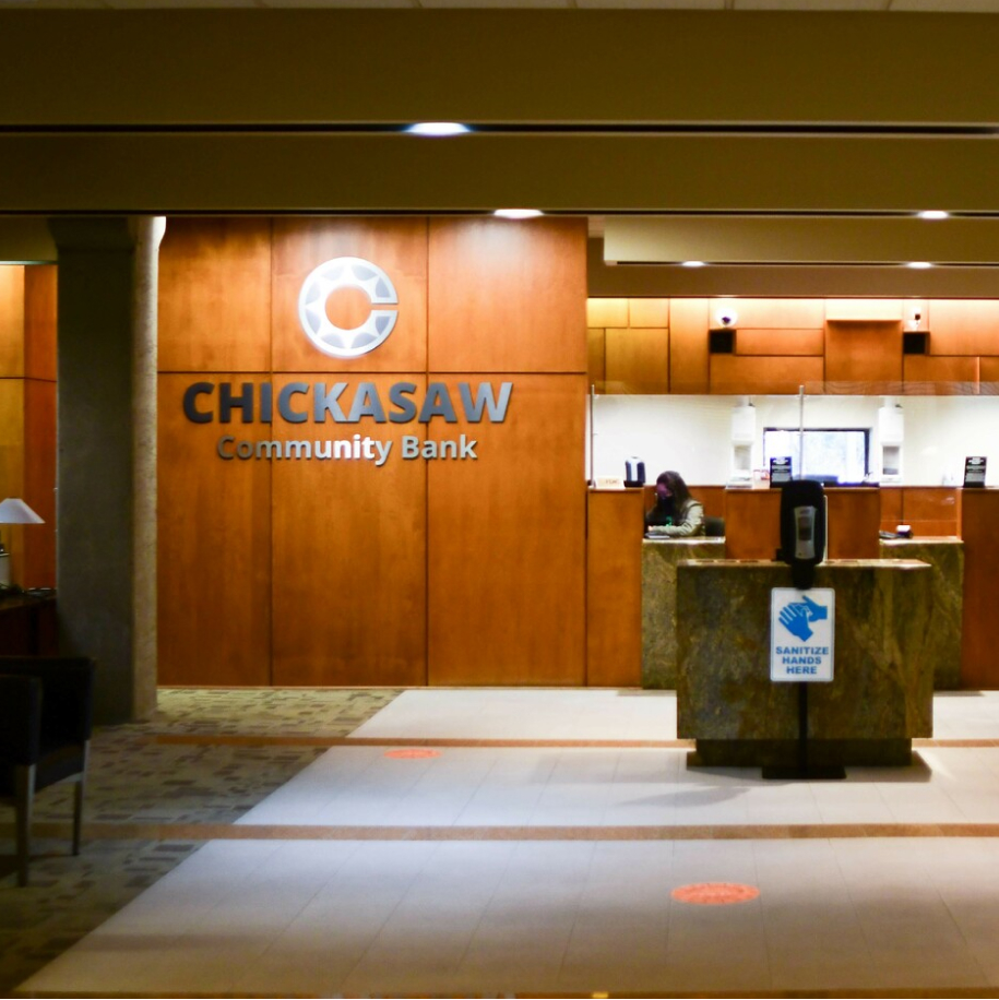 Chickasaw Community Bank Lobby